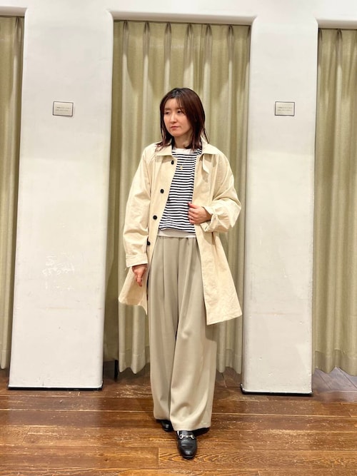 新品タグ付◆ かぐれ コットンバックタックショートコート　ベージュ かぐれ - 新品タグ付◉ かぐれ コットンバックタックショート