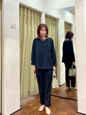 「アイテム（セットアップ）」を使った、idetomoさん（レディース・156cm）の冬コーディネート