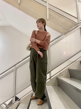「KBF（ケイビーエフ）のアイテム（シューズ）」を使った、イチムラさん（レディース・156cm）の冬コーディネート