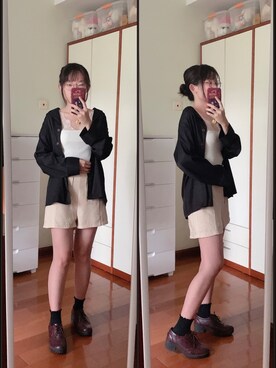 「通勤穿搭」｜「アイテム（その他シューズ）」を使った、yuyanllさん（レディース・159cm）の夏コーディネート