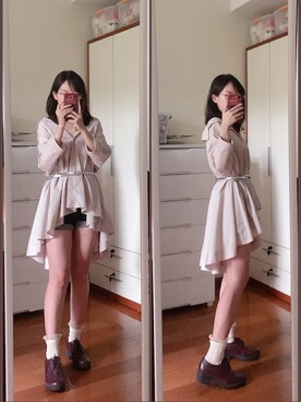 「oversize」｜「アイテム（その他シューズ）」を使った、yuyanllさん（レディース・159cm）の夏コーディネート