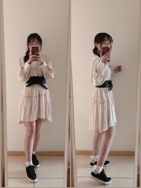 「通勤穿搭」｜「アイテム（ワンピース/ドレス）」を使った、yuyanllさん（レディース・159cm）の夏コーディネート