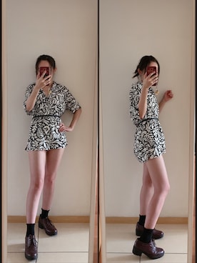 「休闲」｜「アイテム（その他シューズ）」を使った、yuyanllさん（レディース・159cm）の夏コーディネート