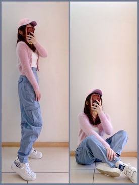 「Kappa（カッパ）のアイテム（帽子）」を使った、yuyanllさん（レディース・159cm）の冬コーディネート