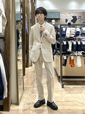 「アイテム（その他シューズ）」を使った、りょうさん（メンズ・166cm）の秋コーディネート
