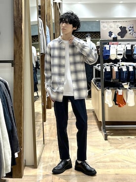 「アイテム（ソックス/靴下）」を使った、りょうさん（メンズ・166cm）の秋コーディネート