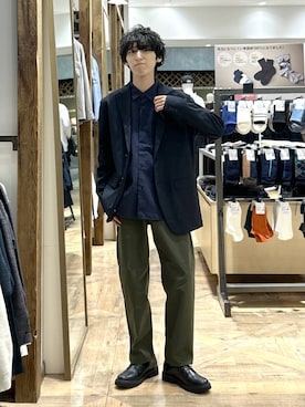 「アイテム（その他シューズ）」を使った、りょうさん（メンズ・166cm）の秋コーディネート