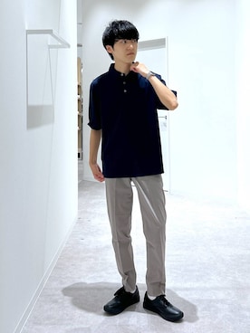 「アイテム（スラックス）」を使った、りょうさん（メンズ・166cm・20代）の夏コーディネート