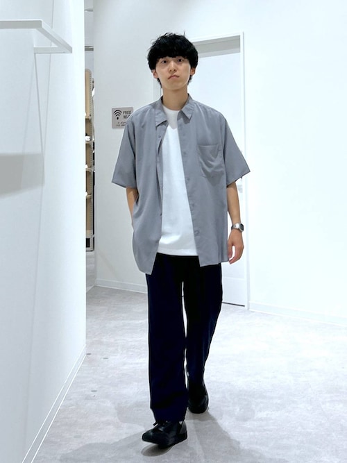 Palmページ セール】サラサマ快適シャツ/レギュラーカラー/半袖/286395