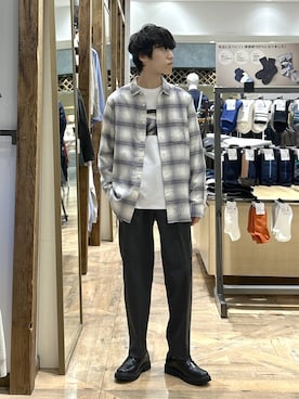 「アイテム（その他シューズ）」を使った、りょうさん（メンズ・166cm）の秋コーディネート