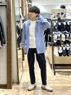 「GLOBAL WORK（グローバルワーク）のアイテム（シューズ）」を使った、りょうさん（メンズ・166cm）の春コーディネート