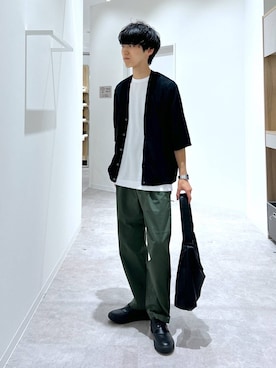 「アイテム（カーディガン/ボレロ）」を使った、りょうさん（メンズ・166cm・20代）の夏コーディネート