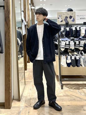 「GLOBAL WORK（グローバルワーク）のアイテム（シューズ）」を使った、りょうさん（メンズ・166cm）の春コーディネート