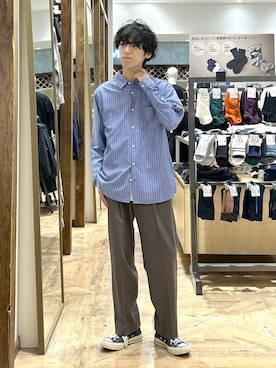 「デート/ロマンティック」｜「アイテム（レッグウェア）」を使った、りょうさん（メンズ・166cm）の秋コーディネート