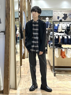 「デート/ロマンティック」｜「アイテム（その他シューズ）」を使った、りょうさん（メンズ・166cm）の冬コーディネート