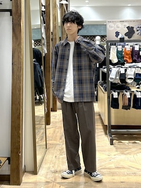 「アイテム（レッグウェア）」を使った、りょうさん（メンズ・166cm・20代）の秋コーディネート