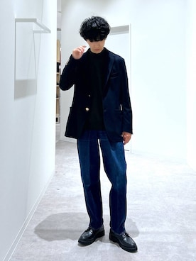 「GLOBAL WORK（グローバルワーク）のアイテム（テーラードジャケット）」を使った、りょうさん（メンズ・166cm）の秋コーディネート