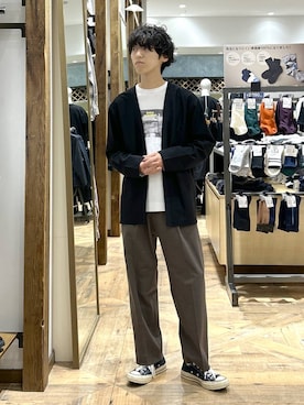 「デート/ロマンティック」｜「アイテム（レッグウェア）」を使った、りょうさん（メンズ・166cm）の秋コーディネート