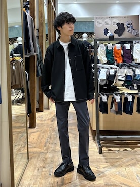 「アイテム（その他シューズ）」を使った、りょうさん（メンズ・166cm）の秋コーディネート