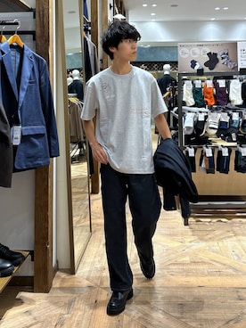 「アイテム（ミリタリージャケット）」を使った、りょうさん（メンズ・166cm）の秋コーディネート