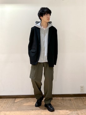 「ストリートカジュアル」｜「アイテム（ジャケット/アウター）」を使った、りょうさん（メンズ・166cm）の冬コーディネート