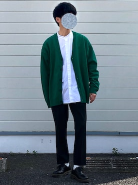 「UNIQLO（ユニクロ）のアイテム（スラックス）」を使った、りょうさん（メンズ・166cm）の春コーディネート