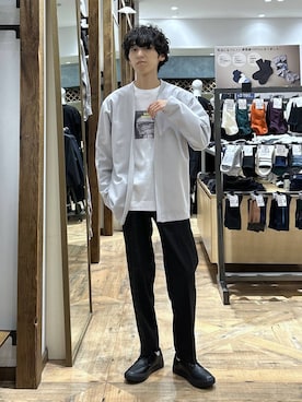 「デート/ロマンティック」｜「アイテム（レッグウェア）」を使った、りょうさん（メンズ・166cm）の秋コーディネート