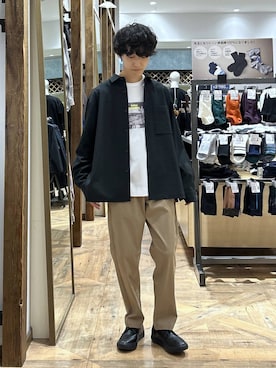 「デート/ロマンティック」｜「アイテム（レッグウェア）」を使った、りょうさん（メンズ・166cm）の秋コーディネート