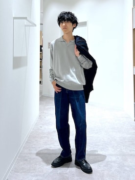 「アイテム（その他シューズ）」を使った、りょうさん（メンズ・166cm）の秋コーディネート