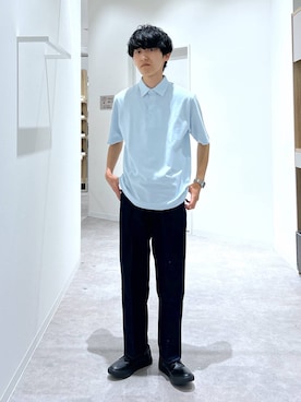 「アイテム（ポロシャツ）」を使った、りょうさん（メンズ・166cm・20代）の夏コーディネート