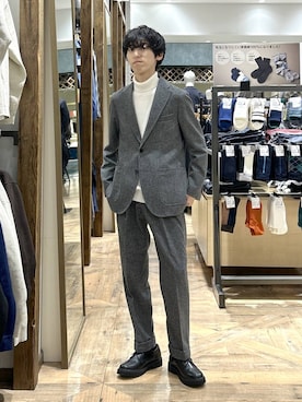「アイテム（その他シューズ）」を使った、りょうさん（メンズ・166cm）の秋コーディネート