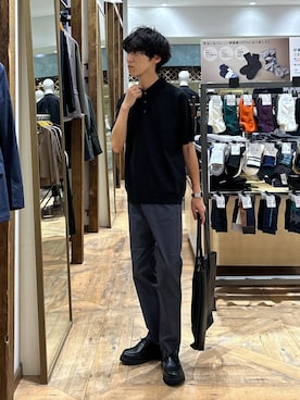 「アイテム（その他シューズ）」を使った、りょうさん（メンズ・166cm）の秋コーディネート