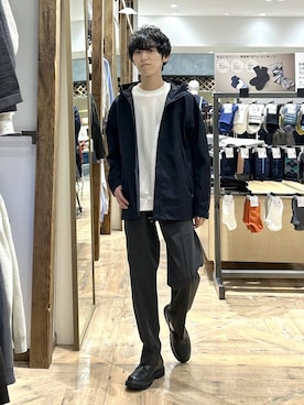 「アイテム（マウンテンパーカー）」を使った、りょうさん（メンズ・166cm・20代）の秋コーディネート