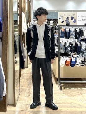 「アイテム（レッグウェア）」を使った、りょうさん（メンズ・166cm）の冬コーディネート