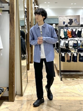 「アイテム（レッグウェア）」を使った、りょうさん（メンズ・166cm・20代）の秋コーディネート