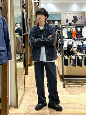 「アイテム（ソックス/靴下）」を使った、りょうさん（メンズ・166cm）の秋コーディネート