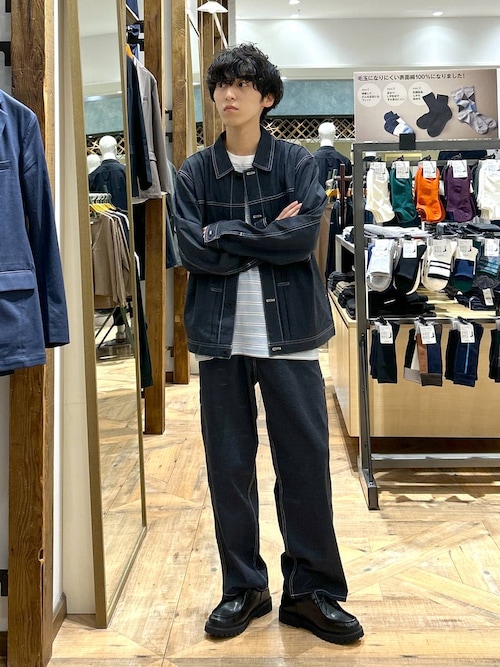 セール】クリーンデニム/トラッカージャケット/CLEAN MODE/575819