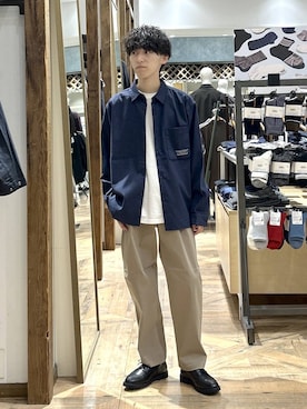 「GLOBAL WORK（グローバルワーク）のアイテム（トップス）」を使った、りょうさん（メンズ・166cm）の秋コーディネート