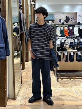 「アイテム（その他シューズ）」を使った、りょうさん（メンズ・166cm）の秋コーディネート