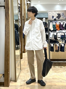 「デート/ロマンティック」｜「アイテム（レッグウェア）」を使った、りょうさん（メンズ・166cm）の秋コーディネート