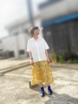 「SVEC（シュベック）のアイテム（その他シューズ）」を使った、ちぃさん（レディース・158cm）の夏コーディネート