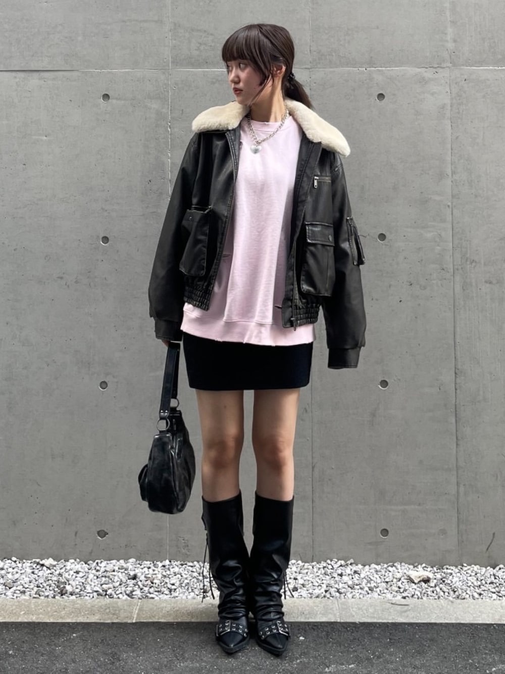 SLY（スライ）の「【WEB限定再入荷】VINTAGE F/LEATHER S/BZ