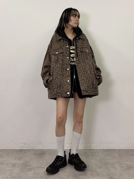 「アイテム（デニムジャケット）」を使った、SLY officialさん（レディース・160cm）の秋コーディネート