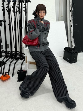 「アイテム（シュシュ）」を使った、SLY officialさん（レディース・164cm）の秋コーディネート