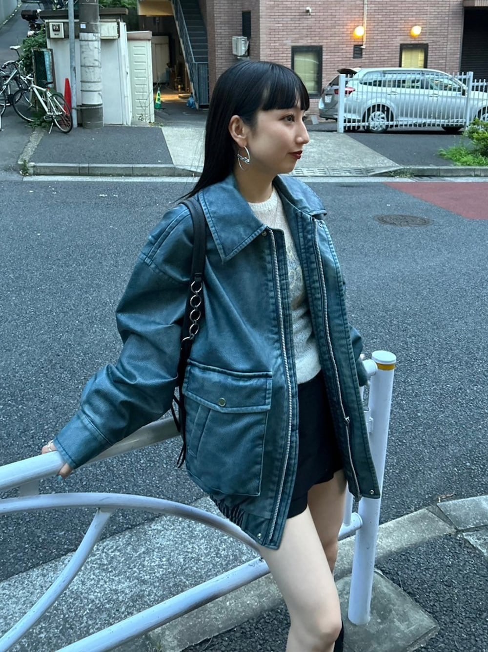 sly agingフェイクレザージャケット サイズ1 sly agingフェイクレザージャケット サイズ1
