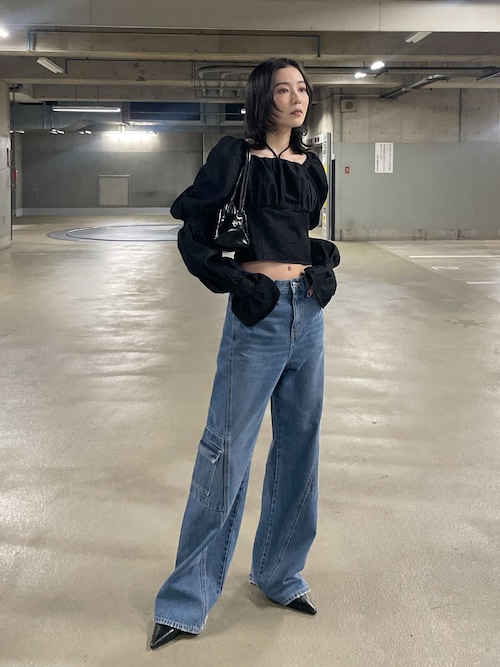 SLY ジーンズ デニム デニムパンツ JW SLANT SEAM MID STRAIGHT
