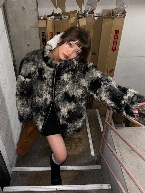 SLY ボアブルゾン 楽天市場】LIGHT CROP BOA ブルゾン SLY スライ ジャケット・アウター