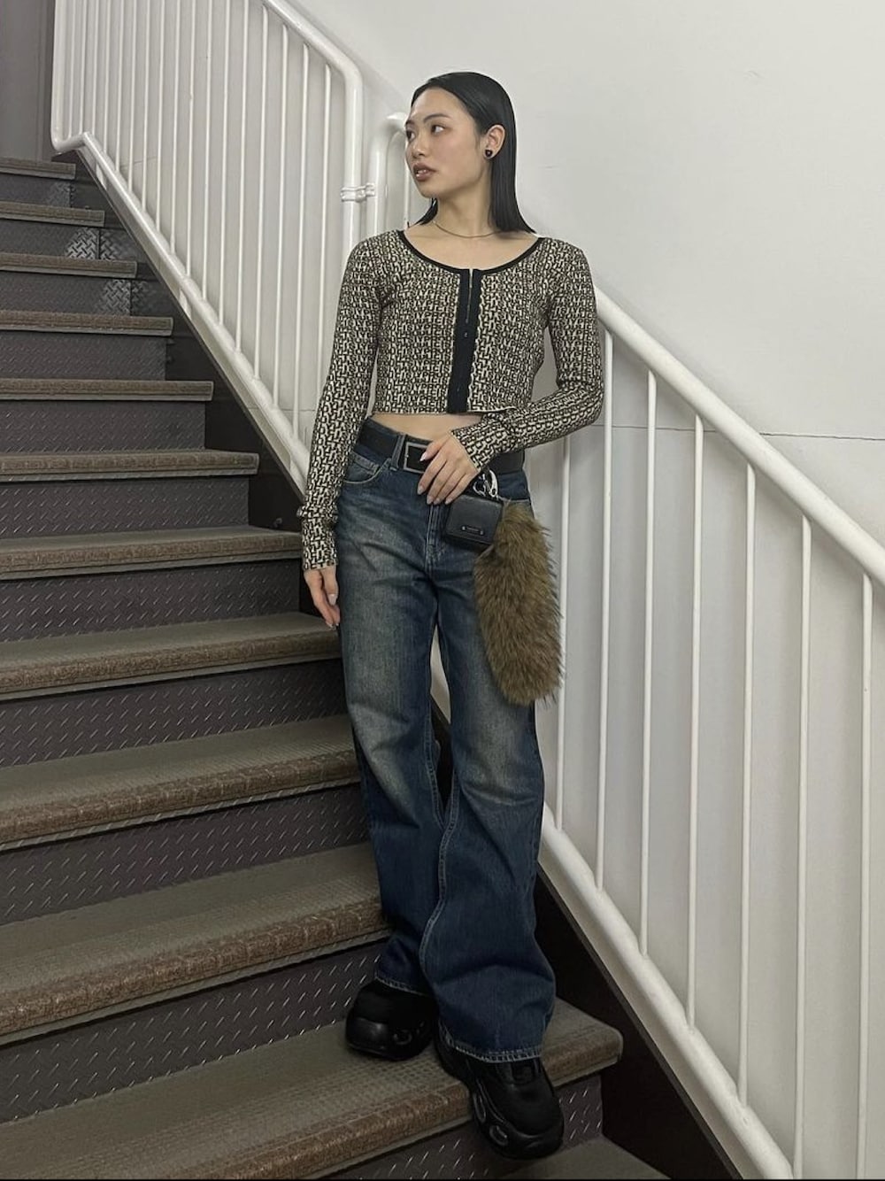 DRIES EB-STRAIGHT PT-BE ドレイス イービーストレート パンツ