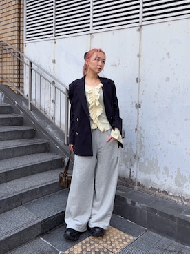 「SLY（スライ）のアイテム」を使った、SLY officialさん（レディース・166cm）の冬コーディネート