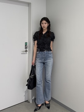 「SLY（スライ）のアイテム（パンツ）」を使った、SLY officialさん（レディース・165cm）の夏コーディネート